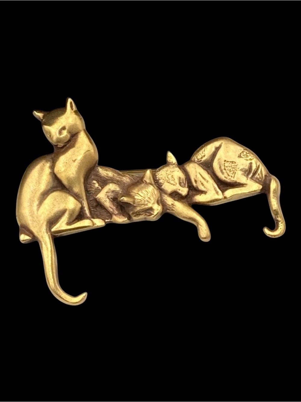 Vintage MFA Boston Cats Brooch Original Box with Paper